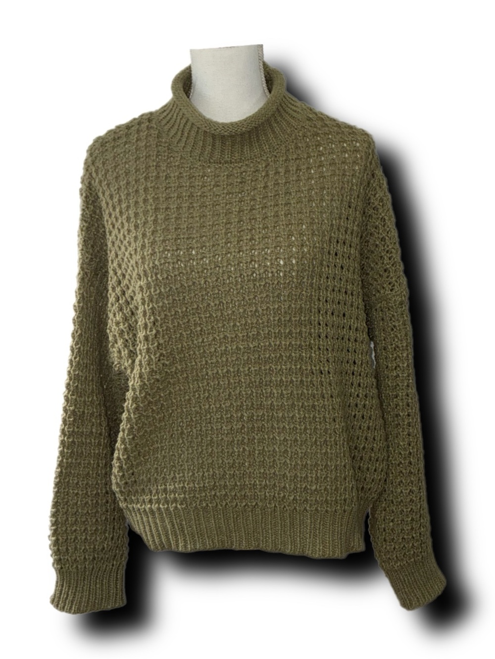 Baltic Born Syracuse Chunky Knit Sweater in Dusty Olive Cozy Fall Vibes
